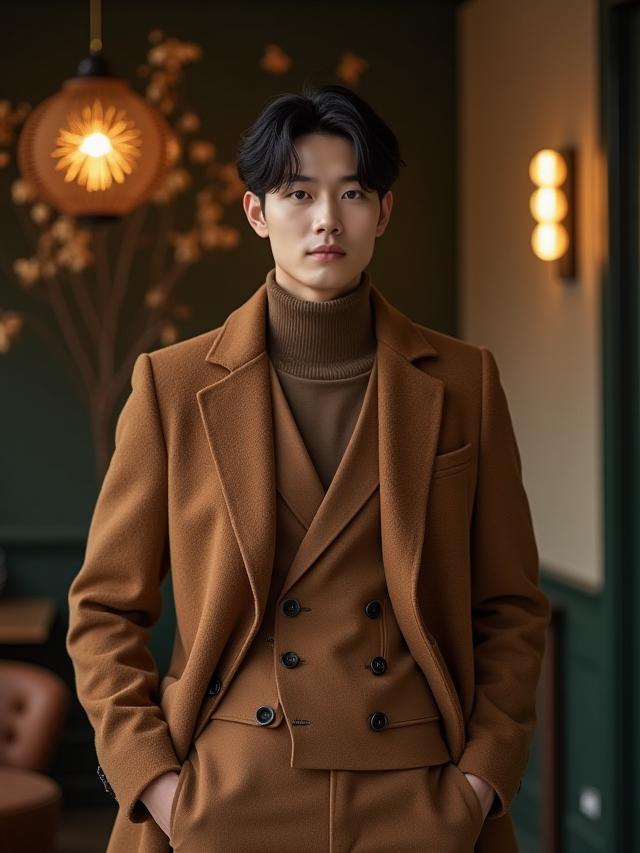 윈터 울 브라운 수트